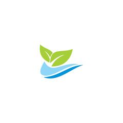 green leaf ecology nature logo