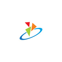 triangle colored company logo