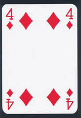 Playing poker cards isolated on black background - high quality XXL