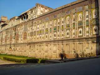 Outer wall of the historic Lahore fort 