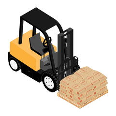Forklifts, reliable heavy loader, truck. Heavy duty equipment