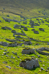 Pueblo de St. Kilda. Village Bay. Isla St. Kilda. Outer Hebrides. Scotland, UK