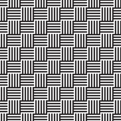 Straight geometric lines assembled into squares, background black and white lines, vector. Geometric shapes wallpaper, vector.