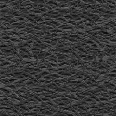 Abstract seamless  background. Long narrow paper strips of dark color are tightly intertwined in a complex chaotic pattern.