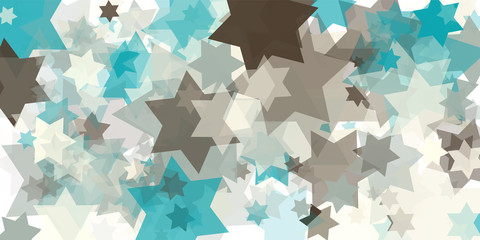 Abstract Generative Art color distributed Stars background illustration
