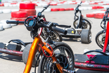 Obraz premium Motorised drift trike, Electric go kart