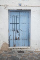 Old blue door in Spain