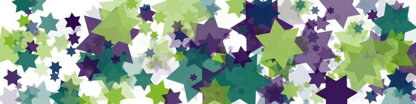 Abstract Generative Art color distributed Stars background illustration