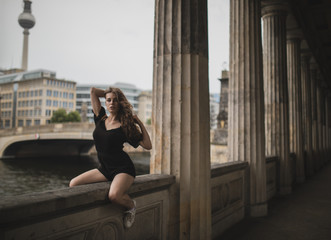 Girl doing things