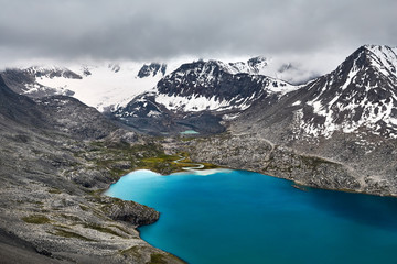 Ala Kul Lake in Kyrgyzstan