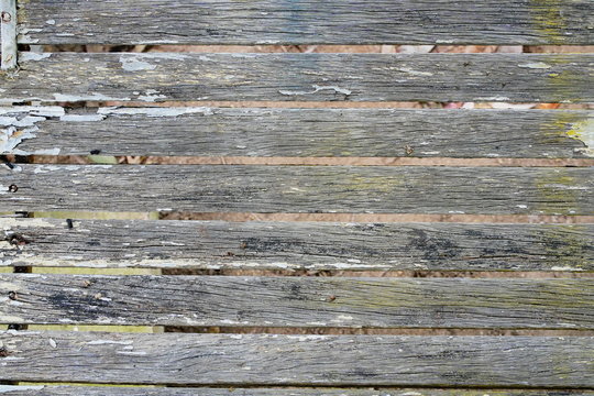 Old Vintage Wood Bars Fence for background.