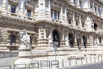 Fototapeta na wymiar Rome, Italy. Palace of Justice Palazzo di Giustizia - courthouse building.