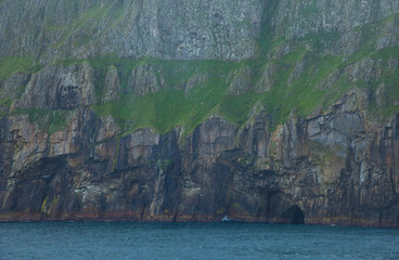Acantilados de St. Kilda.  Isla St. Kilda. Outer Hebrides. Scotland, UK