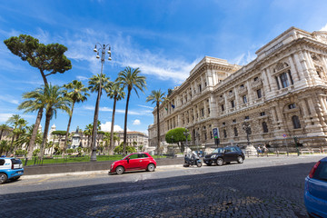 Obraz na płótnie Canvas Rome, Italy. Palace of Justice Palazzo di Giustizia - courthouse building.
