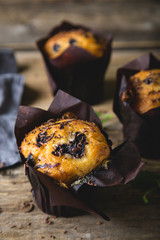 Blueberry Muffins with Chocolate Chips