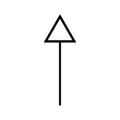 Road signs icon, logo isolated on white background