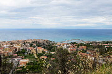 Fototapeta na wymiar The city of Tropea in the Province of Vibo Valentia, Calabria, Italy.