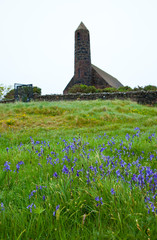 Iglesia en Canna. Archipiélago Small Isles. Inner Hebrides, uk