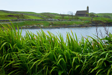 Nueva iglesia en Canna. Archipiélago Small Isles. Inner Hebrides, UK