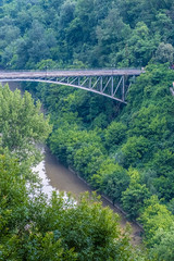 Obraz premium Veliko Tarnovo, City of the Tsars, on the Yantra River, Bulgaria. It was the capital of the Second Bulgarian Kingdom