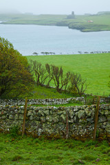 Paisaje rural en Canna. Archipiélago Small Isles. Inner Hebrides, UK