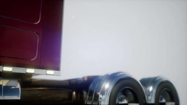 bright american lorry track in studio