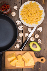 ingredients for cooking italian pasta