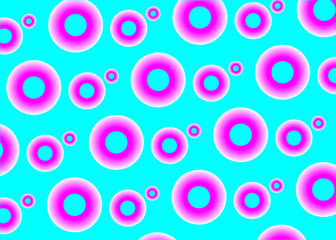 modern bright abstract background pink circles on blue