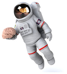 Fun astronaut - 3D Illustration