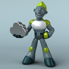 Green Robot - 3D Illustration