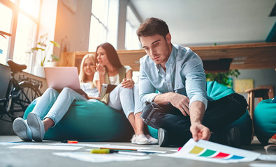 Business people working