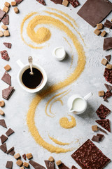 Cup of espresso coffee