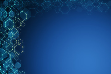 Creative blue background