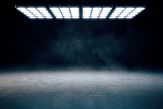 Creative interior with copyspace