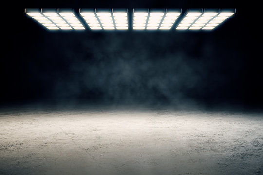 Abstract interior with copyspace