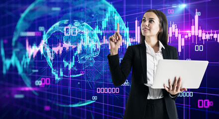 Global business and trade concept