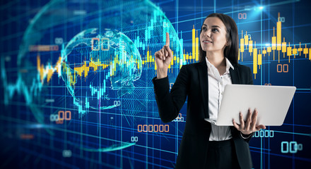 Global business and stock concept