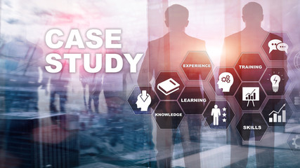 Case Study. Business, internet and tehcnology concept.