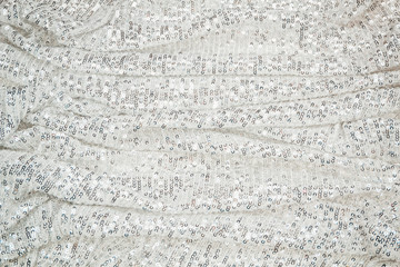 Cloth sequins silver background texture