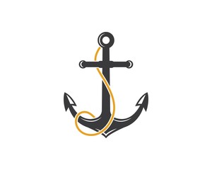 Anchor icon Logo Template vector