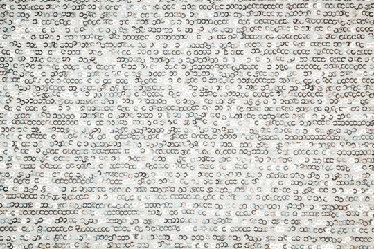 Cloth sequins silver background texture