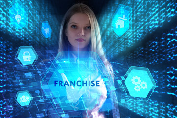 The concept of business, technology, the Internet and the network. A young entrepreneur working on...
