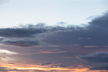 dramatic sky with clouds