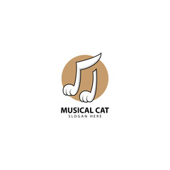 Musical Cat Logo Design Inspiration