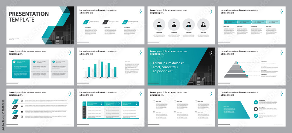 Poster business presentation backgrounds design template and page layout design for brochure ,annual report