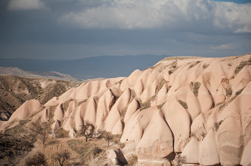 Fototapeta na wymiar Kapadokyada Kaya Oluşumları