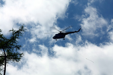 Helicopter in High Tatras