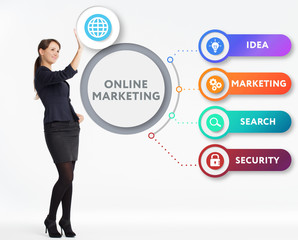 The concept of business, technology, the Internet and the network. A young entrepreneur working on...