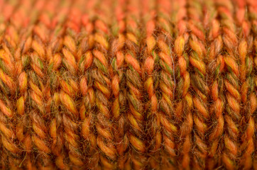 Crocheted or knitted Texture Close up, Fabric background