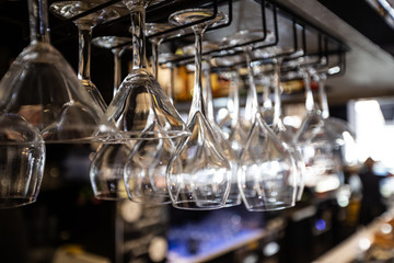  Bar glasses for aperitifs upside down
